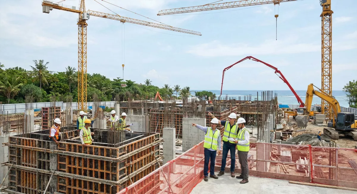 Стройплощадка отеля EOS Nusa Dua: 5 уровней контроля для качества инвестиций на Бали