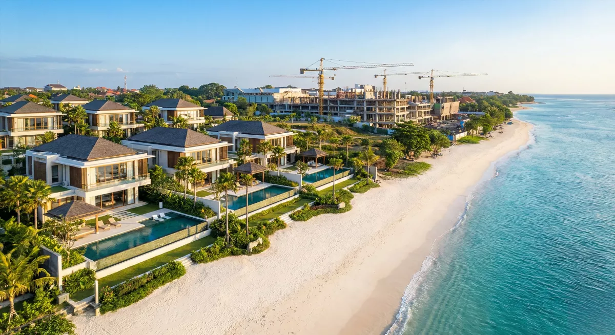 Люксовый прибрежный участок премиум резиденции Sanur Residence на Бали