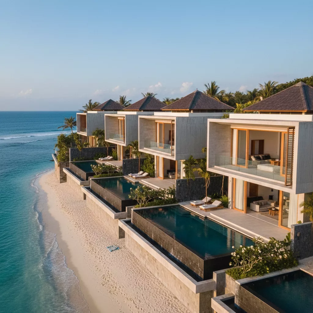 Виллы в Nusa Dua на Бали от Break в presale, песчаный пляж и океан